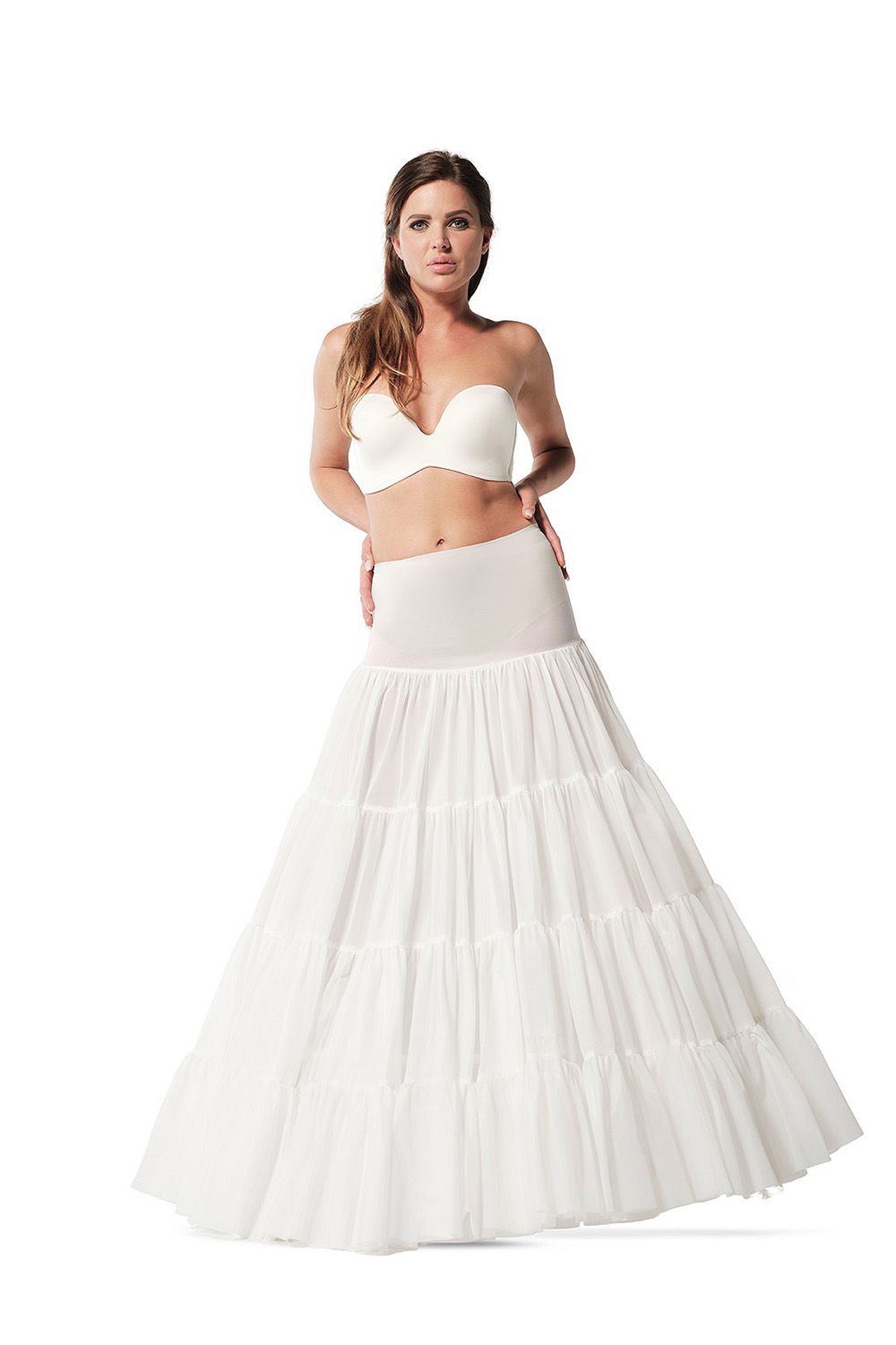 Petticoat met twee baleinen en vier stroken