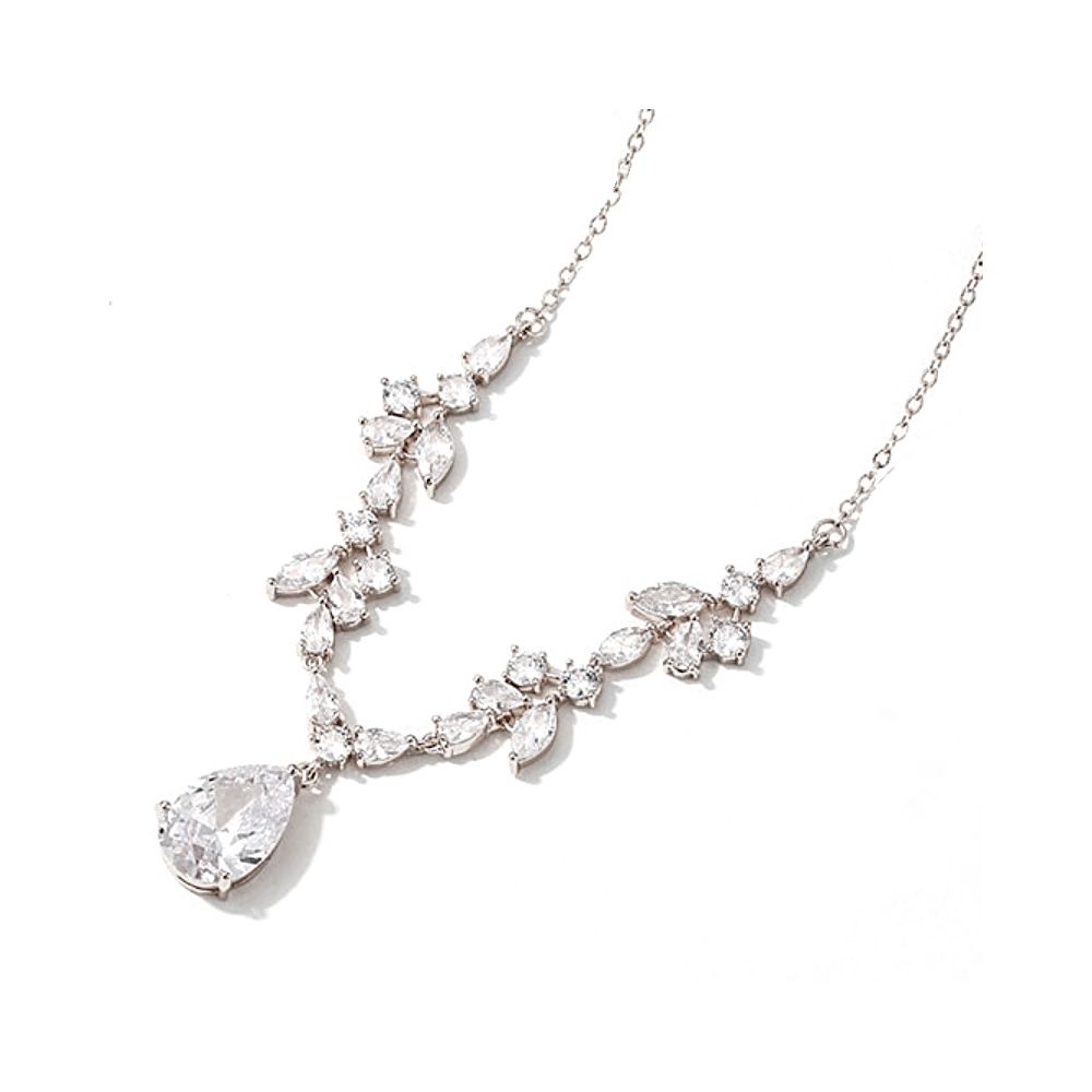 Vintage ontwerpen ketting met zirkonia kristallen