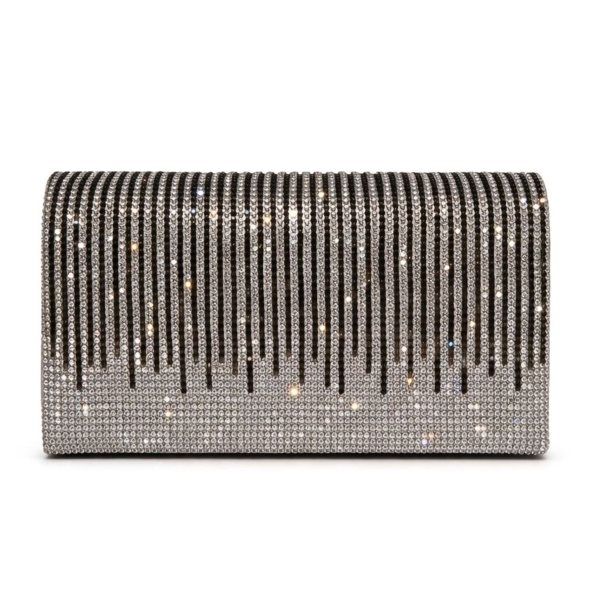 Zilverkleurige Glitter enveloptas bedekt met schitterende steentjes