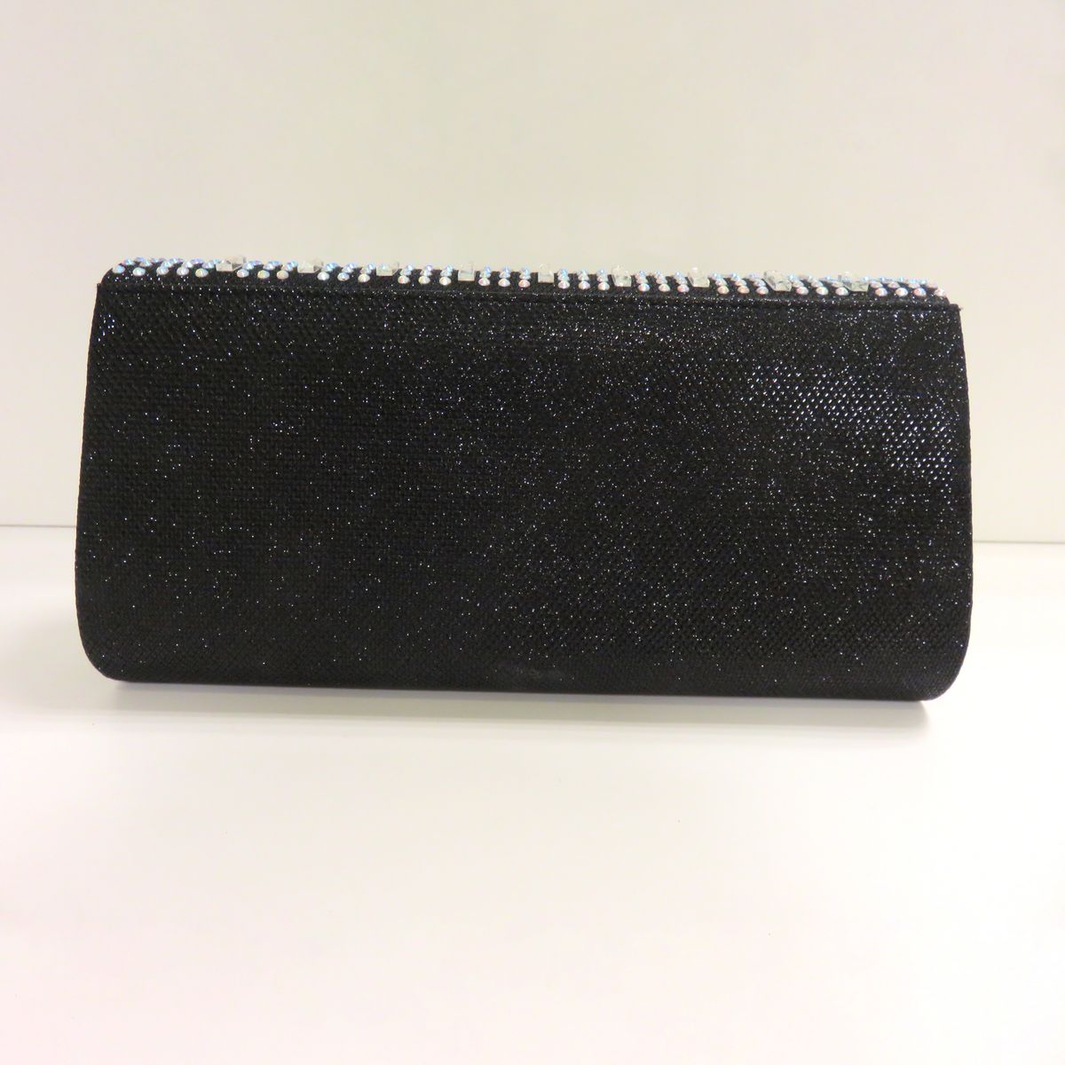 Glamour avondtasje met strass diamanten, achterkant