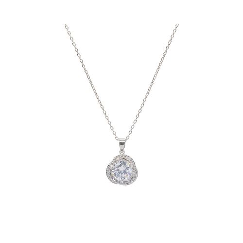 Sierlijke kristallen hanger set van ketting en oorbellen