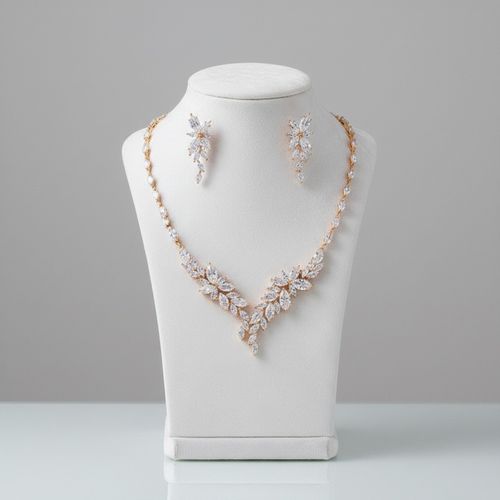 Allure kettingset met zirkonia kristallen