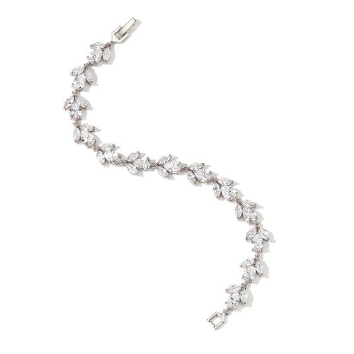 Franse stijl armband met zirkonia kristallen
