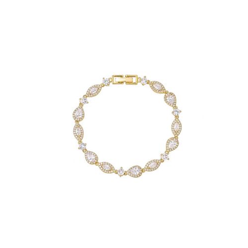 Chique armband met zirkonia stenen omrand met kristalletjes