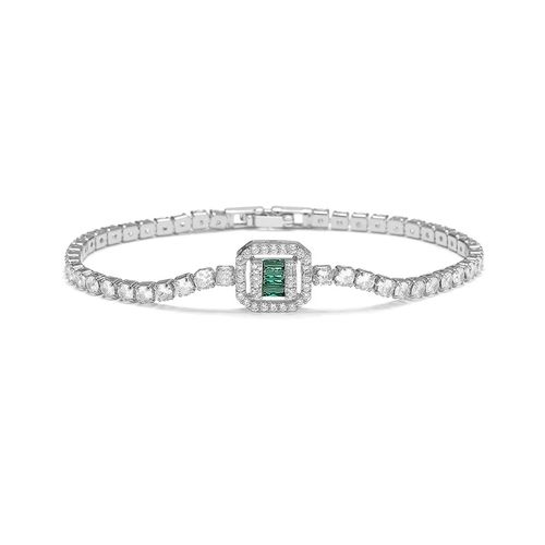 Gatsby glamour armband met smaragdgroene accenten