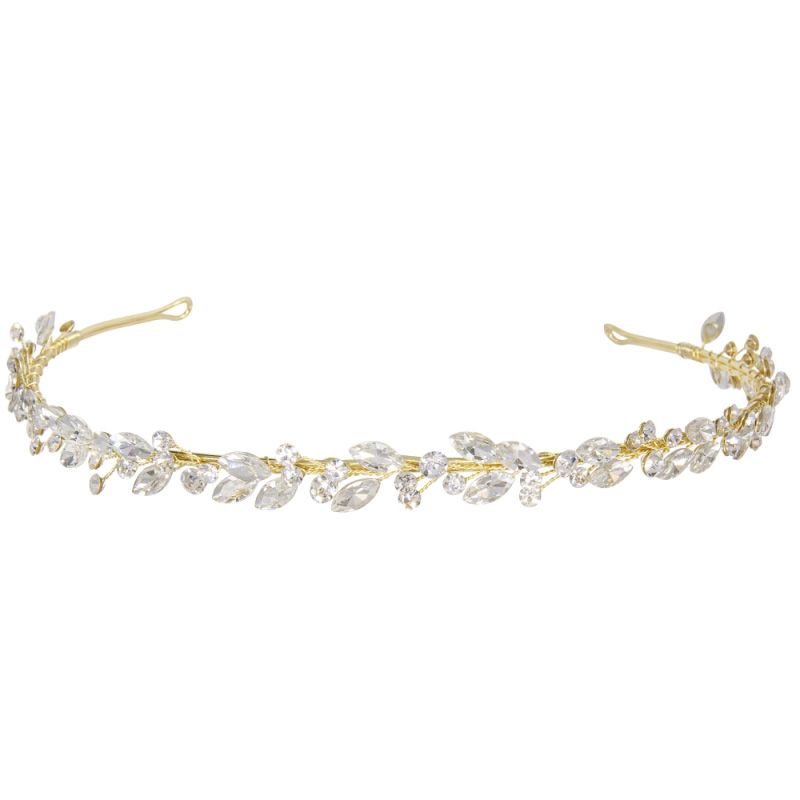 Haarband met kleine kristallen en strass steentjes